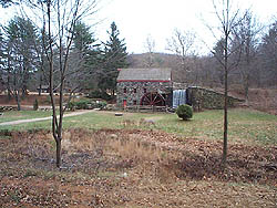 Wayside Inn grist mills as seen from the road